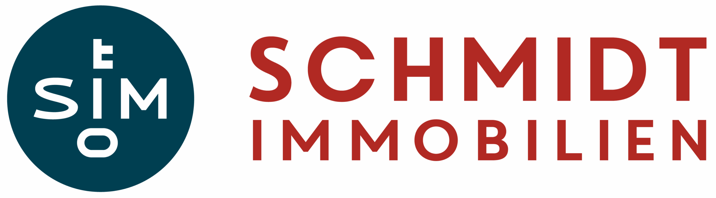 Kreislogo, moderne Schrift, Immobilienfirma.